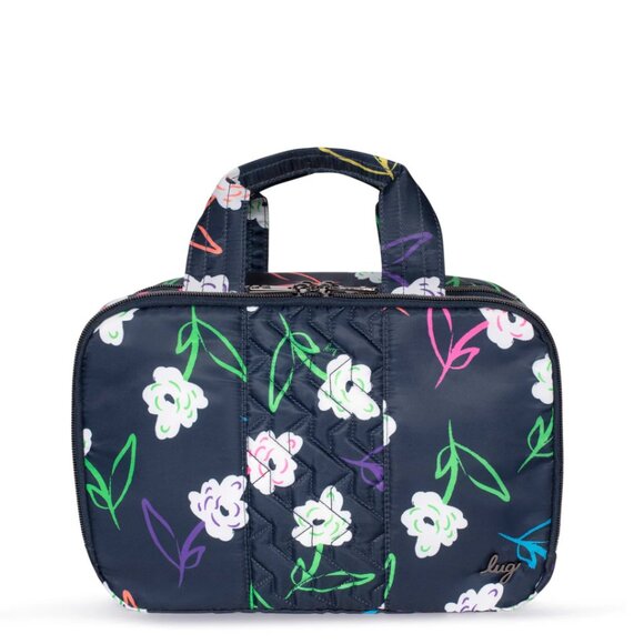 Lug Flatbed Deluxe Cosmetic Case in Bright Floral - Picture 1 of 8